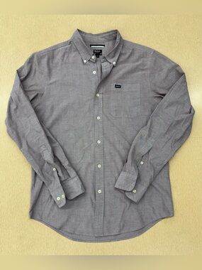 RVCA light purple button down shirt
